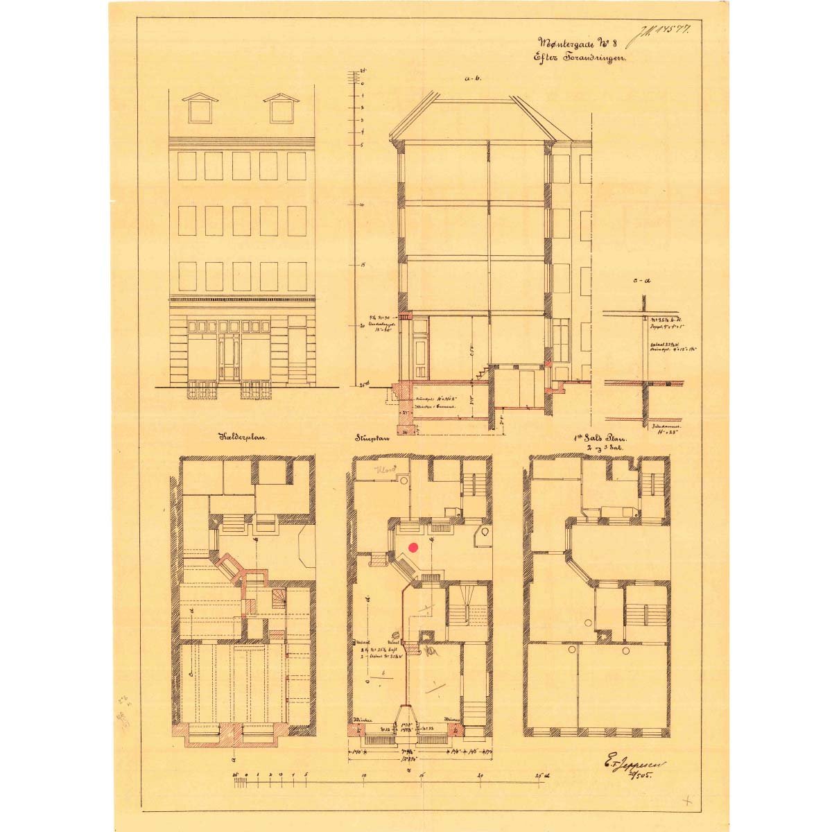 møntergade-1200×1200-plantegning-facade boligimøntergade plantegning facade